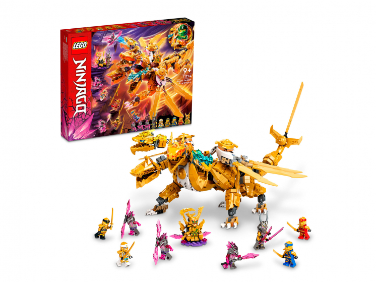 LEGO Ninjago Lloyds Golden Ultra Dragon Золотой ультрадракон Ллойда