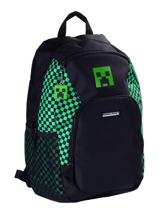 502020204 рюкзак MINECRAFT, размеры 48х33х18см, цвет: черный/зеленый
