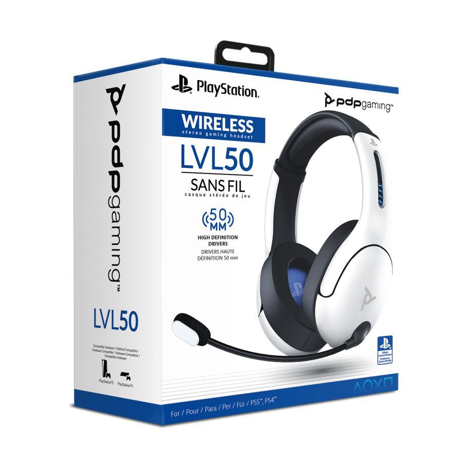 Аксессуар PS4/PS5: Беспроводная гарнитура LVL50 White