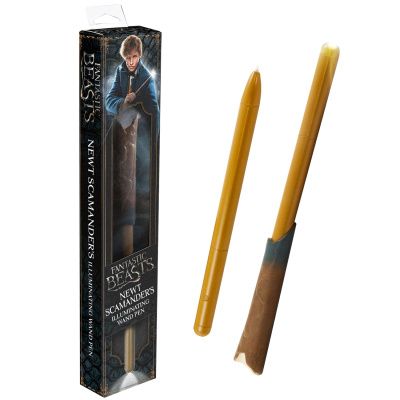 Ручка Фантастические твари в виде палочки Ньюта Саламандера с подсветкой