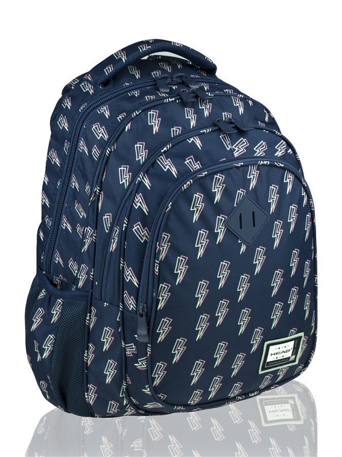 502020028 рюкзак HEAD, модель Thunder, размеры 45х31х19см, цвет: синий/зеленый