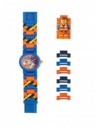 8021445 Часы наручные аналоговые LEGO Movie 2 (Лего Фильм 2) с минифигурой Emmet на ремешке