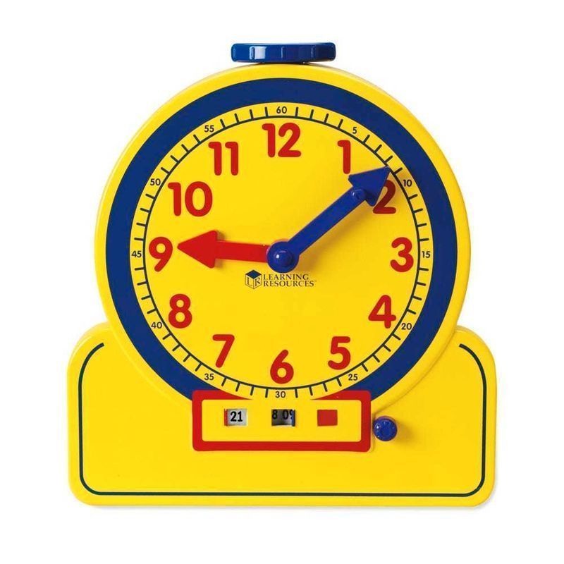LER2993 Развивающая игрушка "Учимся определять время. Игрушечные часы большие"  (22.5см., 1 элемент)