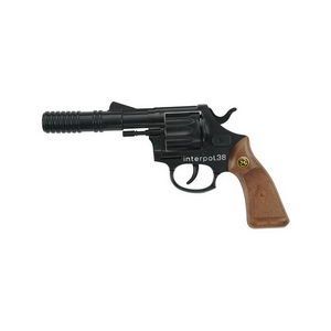 Пистолет Interpol38 23см, упаковка-тестер, 12 зарядов