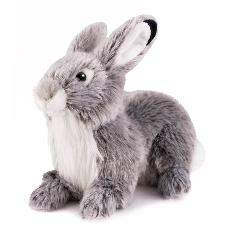 Серый Кролик 20см, мягкая игрушка