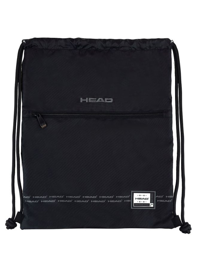 507020008 сумка для обуви HEAD, модель Smart Black II, размеры 45х38 см, цвет: черный/серый