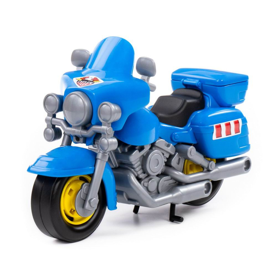 Мотоцикл полицейский "Харлей" синий, 27,5х12х19,5 см