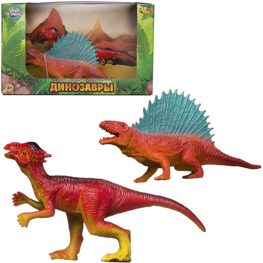 Юный натуралист. Набор игровой "Динозавры: Диметродон против Зауролофа", в коробке