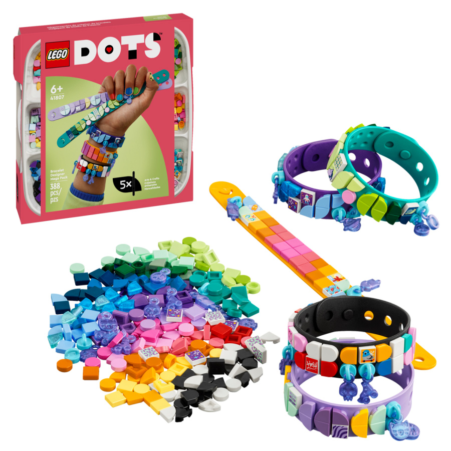 41807 Конструктор детский LEGO Dots Большой набор дизайнера браслетов, 388 деталей, возраст 6+