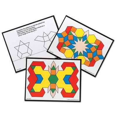 LER0335 Мозаика "Геометрические блоки" с карточками (142 элемента)