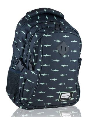 502020066 рюкзак HEAD, модель Baby Sharks, размеры 39х28х17см, цвет: синий/зеленый
