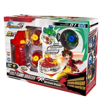 Набор Super Spin Combo advanced "Holy Flame Dragon+Combo-кольцо Hurricane Dragon"