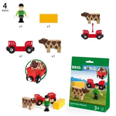 BRIO игровой набор "Мальчик на ферме" (4 элемента)
