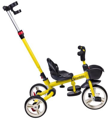 Детский трехколесный велосипед с родительской ручкой (2022) Farfello S-1601 Желтый 