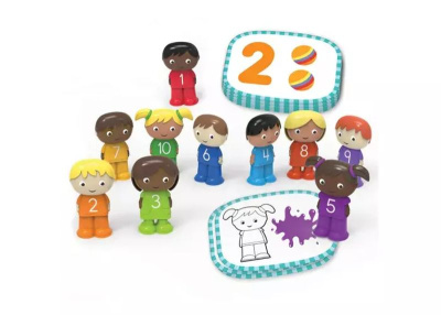 LER1060 Развивающая игрушка "Фигурки Дети учатся считать" (20 Элементов)