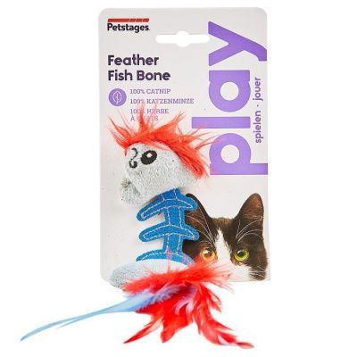 Petstages игрушка для кошек Play "Fish Bone" голубая