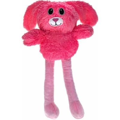 1TOY Мягкая игрушка заяц Потягун розовый, 80см