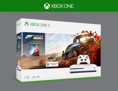 Xbox One S 1 ТБ + Forza Horizon 4 (234-00562)