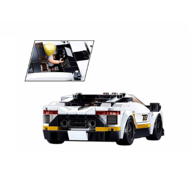 Конструктор Sluban серия Model Brick Спортивная машина белая, 276 деталей