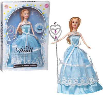 Кукла "Atinil. Очаровательная принцесса" в длинном платье c волшебной палочкой, 3 вида, 28 см