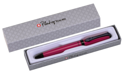 50315 Перьевая ручка в розовом металлическом корпусе (цвет чернил: синий), в подарочной коробке