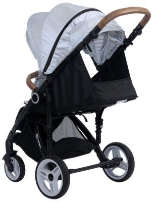 4 Коляска детская прогулочная Bino Angel Comfort Silver/ серебристый