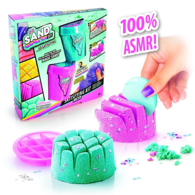 Набор для изготовления слайм-песка SO SAND DIY от Canal Toys, 2 шт на блистере (светло-розовый/бирюз