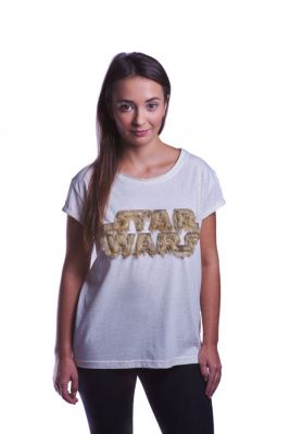Star Wars Fuzzy Logo футболка женская - XS