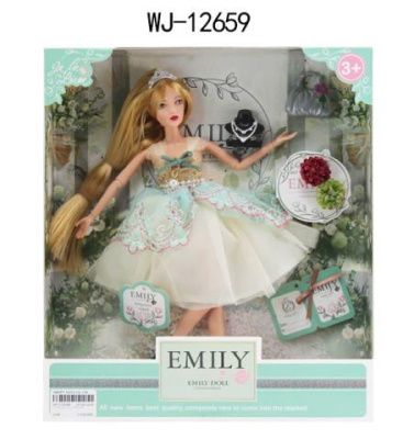 Кукла "Emily. Мятная серия" с сумочкой и аксессуарами, 30 см