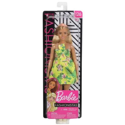 Barbie Кукла из серии "Игра с модой" в платье с цветами