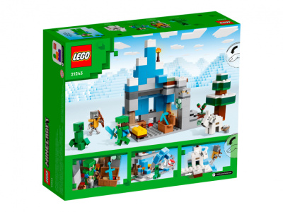 21243 Конструктор детский LEGO Minecraft Ледяные вершины, 304 деталей, возраст 8+