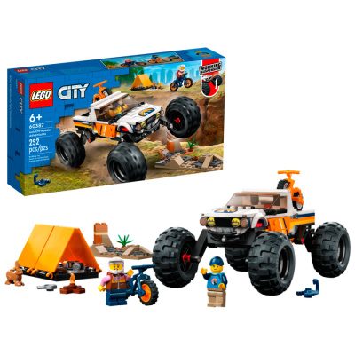 60387 Конструктор детский LEGO City Внедорожник 4x4 для приключений, 252 деталей, возраст 6+