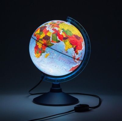 Интерактивный глобус GLOBEN INT12100298 физико-политический с подсветкой 210 мм с очками VR