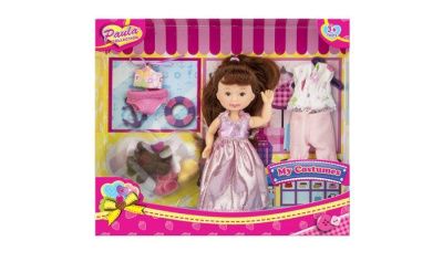 Кукла "Paula. Модница", розовое платье