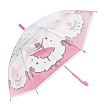 Зонт детский Mary Poppins Принцесса прозрачный, полуавтомат 48см