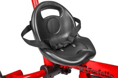 Детский трехколесный велосипед с родительской ручкой (2022) Farfello S-1601 Красный 