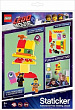 52378 Набор статических наклеек – «Статикер» (Staticker), многоразового использования LEGO Movie 2 -