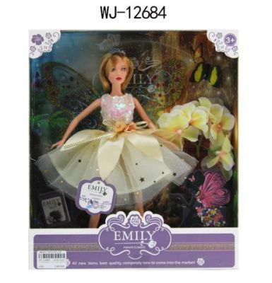 Кукла "Emily. Фея" (бежевое платье) с аксессуарами, 30 см
