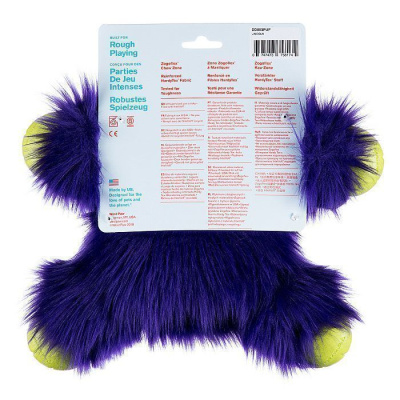 West Paw Zogoflex Rowdies игрушка плюшевая для собак Lincoln 28 см фиолетовая