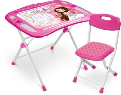 NKP1 Детский комплект (стол+стул+выдвижная подставка для книг)  NKP1/3 Маленькая принцесса