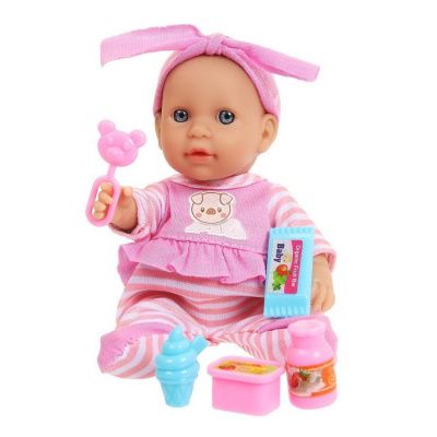 Пупс "Micro Baby" 15 см, девочка в костюмчике, с аксессуарами