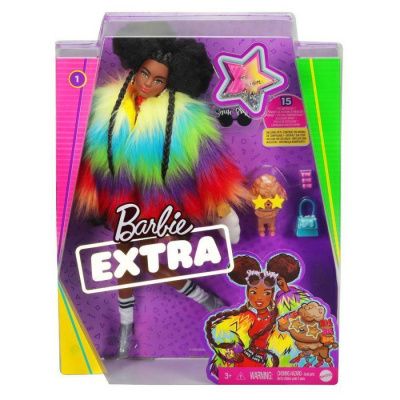 Barbie Экстра - Кукла в радужном пальто