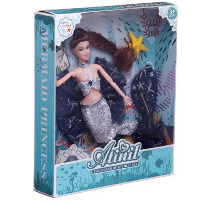 Кукла "Atinil. Русалочка" серебристый костюм, с аксессуарами, 28см