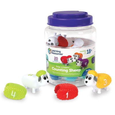 LER6712 Развивающая игрушка "Разноцветные овечки" (серия Snap-N-Learn, 20 элементов)