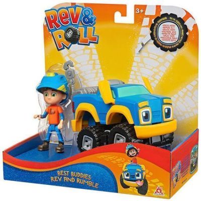 Набор Rev&Roll фигурка+машинка (пластик) - Рев и Рамбл