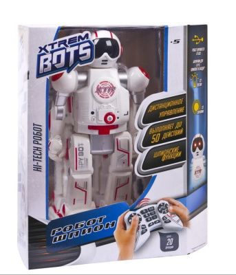 Робот на д/у "Xtrem Bots: Тайный Агент", световые и звуковые эффекты, более 20 функций