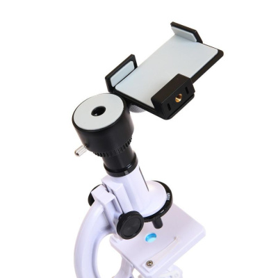 Микроскоп с увеличением 100x450x900 и возможностью просмотра через присоединения смартфона, 41 предм