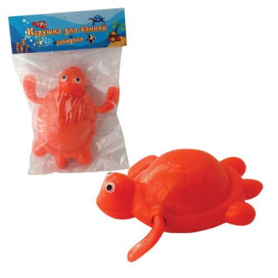 Тилибом, заводная игрушка для ванной Черепаха, 7 см