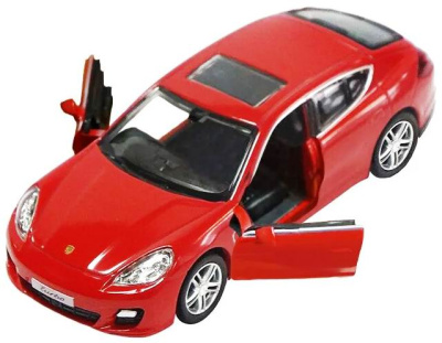 Машина металлическая RMZ City 1:32 Porsche Panamera Turbo, цвет красный