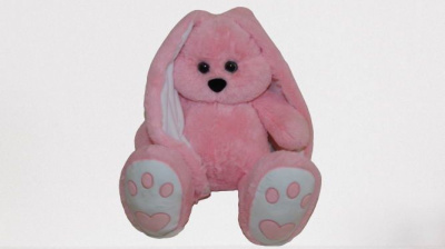 Заяц Малыш розовый мягкая игрушка 60 см